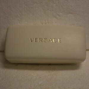 Versace Sunglasses Eyeglasses Hard Case Clutch White